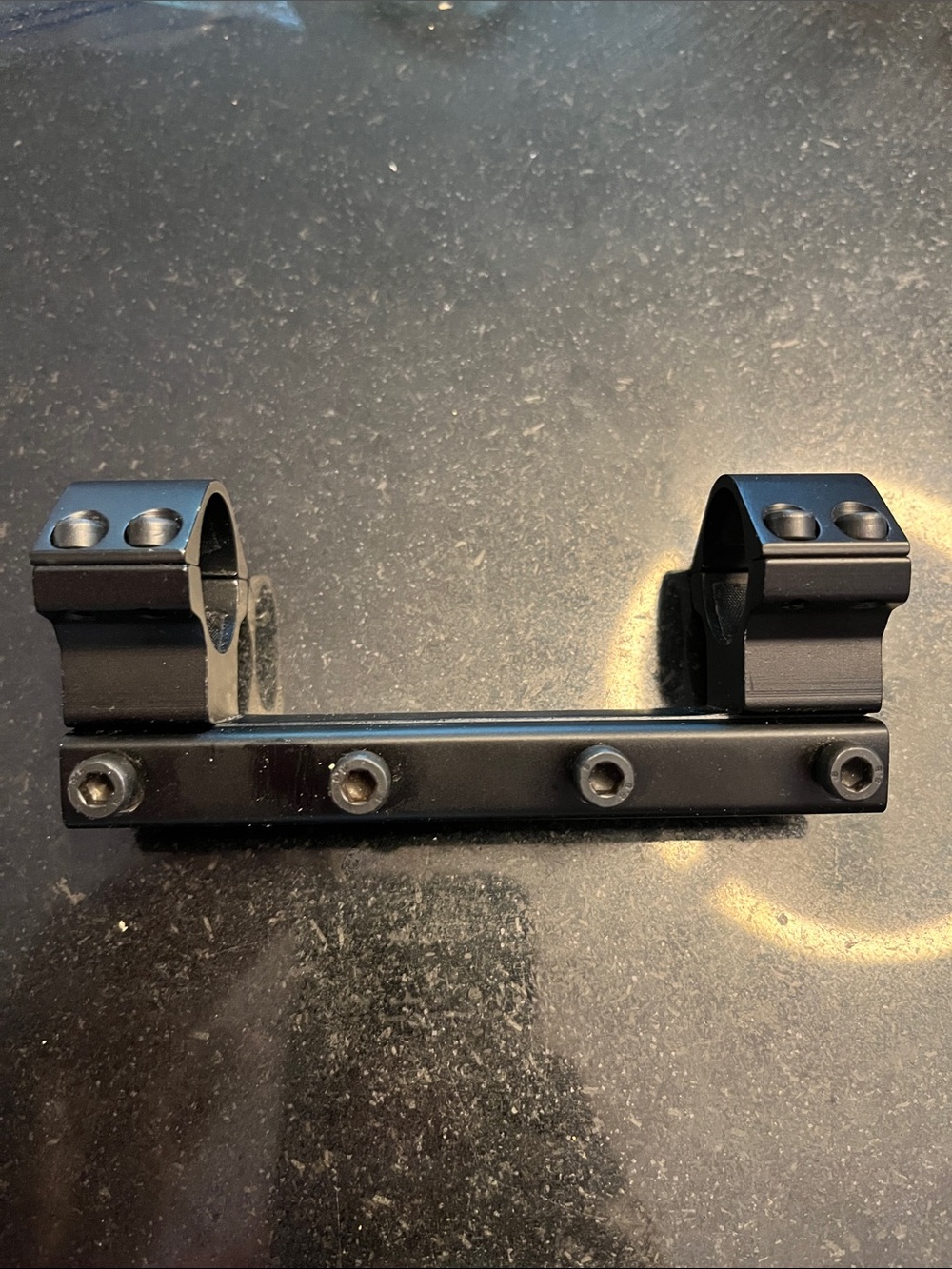 Heavy duty black dual scope mount for secure attachment - Picture 4 of 5